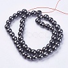 Non-magnetic Synthetic Hematite Bead Strands G-R193-19-8mm-2