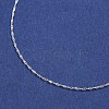 925 Sterling Silver Double Link Chain Necklaces NJEW-BB35180-D-16-2