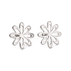 Non-Tarnish 201 Stainless Steel Stud Earring Findings STAS-G277-03P-1