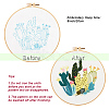 Flower Pattern Embroidery Beginner Kits DIY-WH0453-66-5