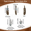 SUNNYCLUE 12Pcs 3 Styles Tibetan Style Alloy Big Pendants FIND-SC0003-63-2