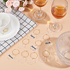 Transparent Acrylic Hexagon Wine Glass Charms AJEW-AB00113-4