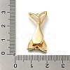 Brass with Shell Fold Over Clasps KK-H480-48G-02-3