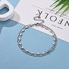 Tarnish Resistant 304 Stainless Steel Multi-Strand Anklets AJEW-AN00322-4