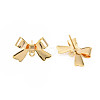 Brass Stud Earring Findings KK-S360-174-4