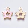 Alloy Enamel Pendants X-ENAM-S121-027B-3