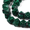 Synthetic Malachite Dyed Beads Strands G-T38-29-3