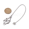 201 Stainless Steel Pouch Dowsing Pendulums PALLOY-JF02505-02-2
