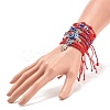 10Pcs 10 Style Resin Evil Eye Braided Bead Bracelets Set BJEW-JB08339-3