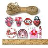 DIY Valentine's Day Pendant Decoration/Earring Making Kit DIY-FS0005-42-5