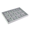 12 Grids Velvet Jewelry Trays for Necklaces Rings Bracelets Storage PW-WG64371-04-1