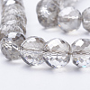 Electroplated Glass Beads Strands EGLA-Q092-8mm-A05-3