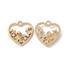 Alloy Crystal Rhinestone Pendants ALRI-K049-13G-2