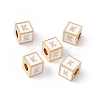 Rack Plating Brass Enamel Beads KK-B060-04G-04-4