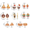 40Pcs 8 Styles Alloy Enamel Pendants PALLOY-CJ0001-159-2