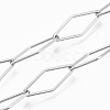 201 Stainless Steel Rhombus Link Chains CHS-S006-JN959-1-1