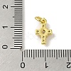 Brass Micro Pave Cubic Zirconia Charms KK-M283-20E-01-3