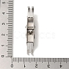 Tarnish Resistant Smooth Surface 201 Stainless Steel Watch Band Clasps STAS-R063-89-3