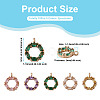  Jewelry 10Pcs 5 Colors Brass Micro Pave Cubic Zirconia Charms KK-PJ0001-23-11