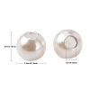Imitation Pearl Acrylic Beads PL611-1-3