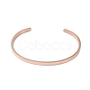 Adjustable 304 Stainless Steel Open Cuff Bangles for Women BJEW-R314-01-4
