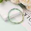 Dyed Rondelle Natural Malaysia Jade Beads Stretch Bracelets BJEW-JB05806-4