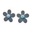 Alloy Plastic Studs Earrings for Women EJEW-K280-01A-1