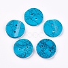 Synthetic Turquoise Buttons G-K275-04A-1