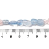 Natural Aquamarine & Rose Quartz Beads Strands G-L610-B04-A01-5