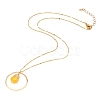 Teardrop Glass Beads Pendant Necklaces NJEW-JN03205-03-2