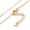 Brass Cubic Zirconia Pendant Necklace NJEW-JN03531-6