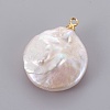 Natural Cultured Freshwater Pearl Pendants PEAR-L025-02G-3