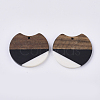 Two Tone Resin & Walnut Wood Pendants X-RESI-Q210-011A-B01-2