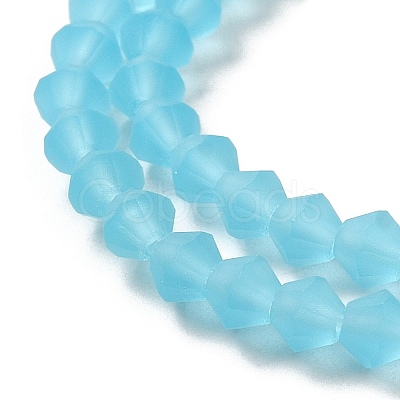 Imitate Austrian Crystal Frosted Glass Beads Strands EGLA-A039-T3mm-MD20-1