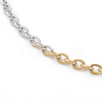 304 Stainless Steel Cable Chain Bracelets BJEW-JB06107-1