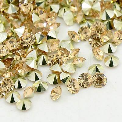 Grade AAA Pointed Back Resin Rhinestones CRES-R120-3.0mm-20-1