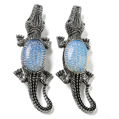 Dual-use Items Alloy Crocodile Brooch JEWB-C026-01G-AS-1