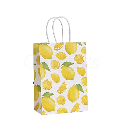 Lemon Kraft Paper Bags PW-WG9F7E2-03-1