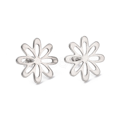 Non-Tarnish 201 Stainless Steel Stud Earring Findings STAS-G277-03P-1