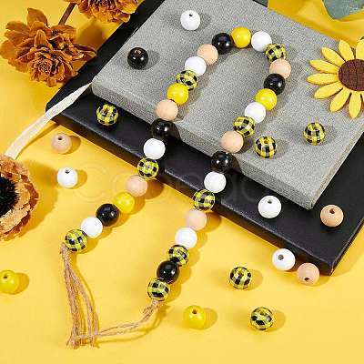 200Pcs Wooden Beads DIY-SZ0003-33A-1