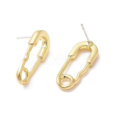 Alloy Stud Earring Findings FIND-I033-04G-1