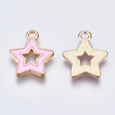 Alloy Enamel Pendants X-ENAM-S121-027B-1