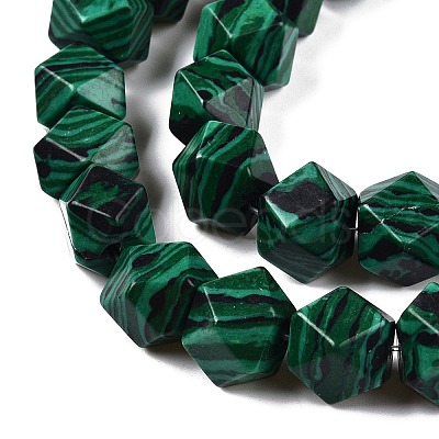 Synthetic Malachite Dyed Beads Strands G-T38-29-1