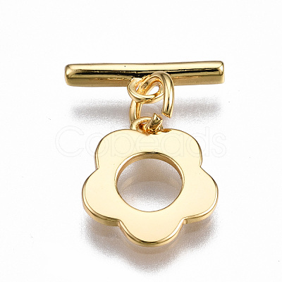 Brass Toggle Clasps X-KK-T063-95G-NF-1