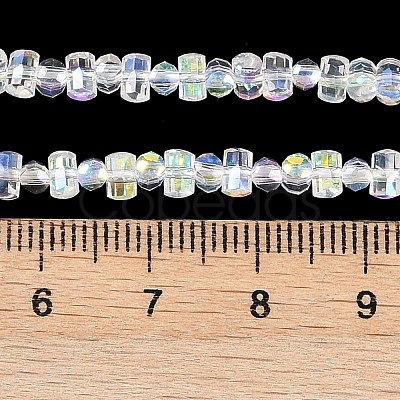 Electroplate Glass Beads Strands EGLA-B007-01A-AB01-1