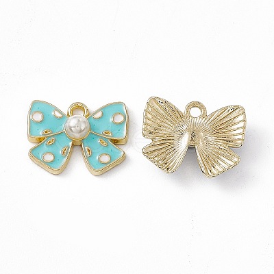 Alloy Enamel Pendants PALLOY-P287-05LG-01-1