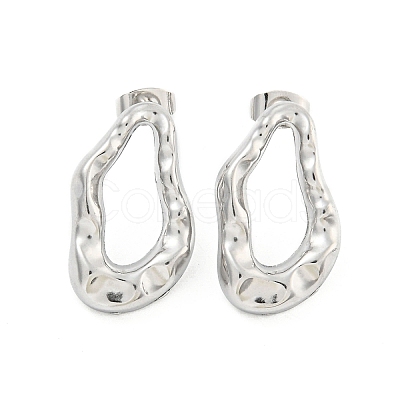 Non-Tarnish Twist 304 Stainless Steel Ear Studs EJEW-L290-002P-1