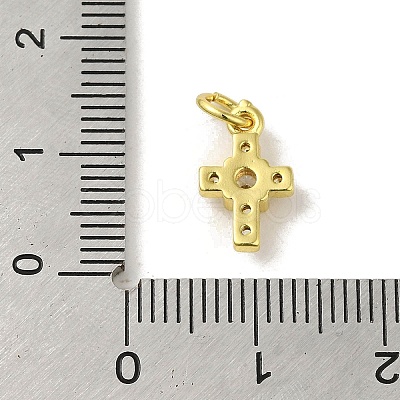 Brass Micro Pave Cubic Zirconia Charms KK-M283-20E-01-1