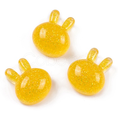 Transparent Epoxy Resin Bunny Decoden Cabochons CRES-P035-03C-1