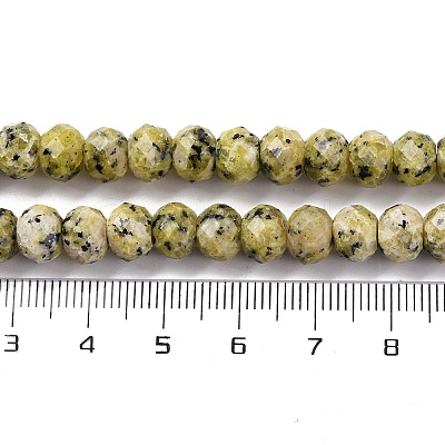 Natural Yellow Turquoise(Jasper) Beads Strands G-K380-A47-04-1